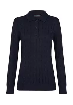 Топ с длинными рукавами CABLE Felix Hardy, темно-синий