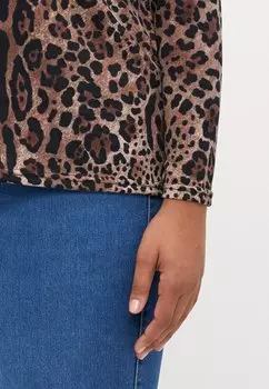 Топ с длинными рукавами CARBALA LYA TEE ONLY Carmakoma, бордовый