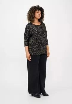 Топ с длинными рукавами CARFOILA 3/4 O NECK ONLY Carmakoma, светло-серый