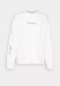 Топ с длинными рукавами Carhartt WIP БЕЗОПАСНОСТЬ, белый/бордо
