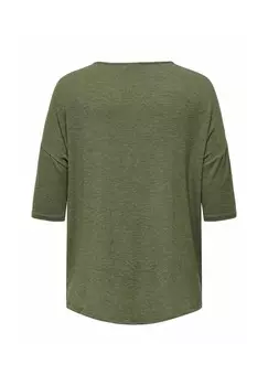 Топ с длинными рукавами CARLAMOUR 3/4 JRS NOOS ONLY Carmakoma, хаки