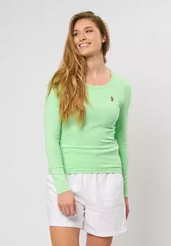 Топ с длинными рукавами CARLOTTA U.S. Polo Assn., зеленый