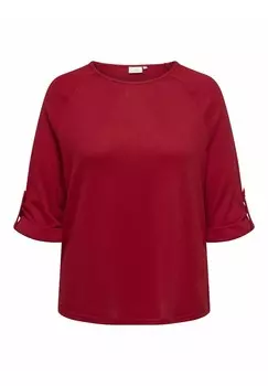 Топ с длинными рукавами CARMALBA ONLY Carmakoma, темно-красный