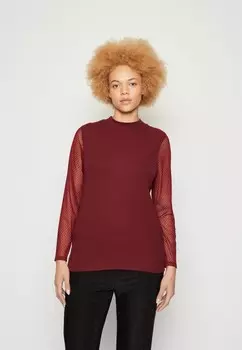 Топ с длинными рукавами CARMARCIA HIGH NECK ONLY Carmakoma, темно-красный