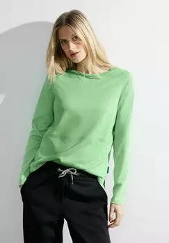 Топ с длинными рукавами Cecil, цвет Mottled Green