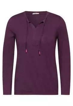 Топ с длинными рукавами Cecil, цвет Mottled Berry