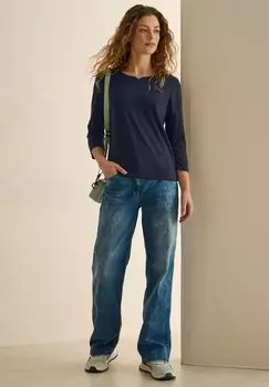 Топ с длинными рукавами Cecil, сине-зеленый