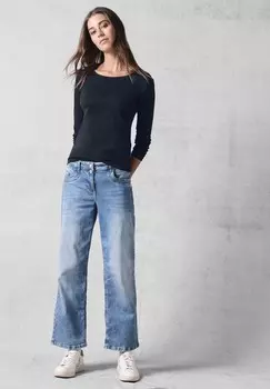 Топ с длинными рукавами Cecil, синий