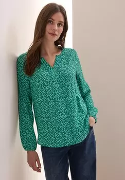 Топ с длинными рукавами Cecil, зеленый