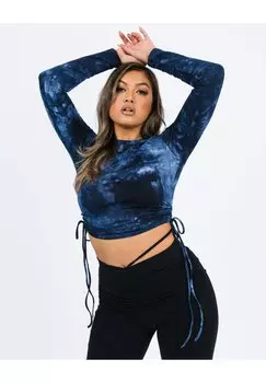 Топ с длинными рукавами Chekani, синий