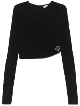 Топ с длинными рукавами Christopher Esber, черный