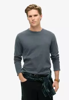 Топ с длинными рукавами CLASSIC ESSENTIAL Superdry, цвет Mottled Blue