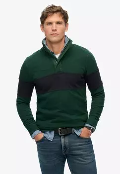 Топ с длинными рукавами CLASSIC RUGBY Superdry, зеленый