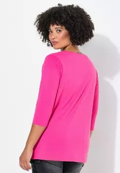 Топ с длинными рукавами COLLAGE PRINT AND Angel of Style, розовый