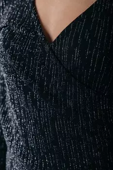 Топ с длинными рукавами Colourful Rebel, серебристый