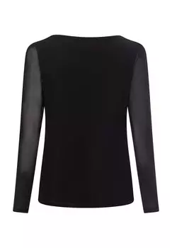 Топ с длинными рукавами comma, черный