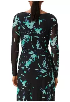 Топ с длинными рукавами comma, черный