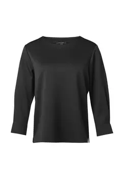 Топ с длинными рукавами comma, черный