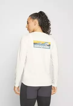 Топ с длинными рукавами COOL DAILY GRAPHIC WATERS Patagonia, цвет light plume grey/white