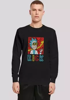 Топ с длинными рукавами COOL RICK AND MORTY F4NT4STIC, черный