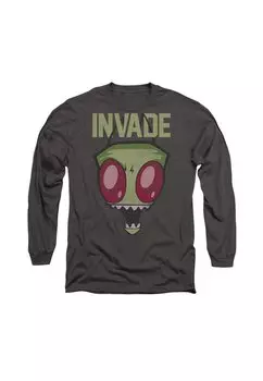 Топ с длинными рукавами Cotton Soul, антрацит