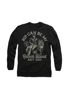 Топ с длинными рукавами Cotton Soul, черный