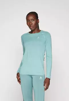 Топ с длинными рукавами CREW NECK ESSENTIAL SEAMLESS ODLO, цвет aqua haze melange
