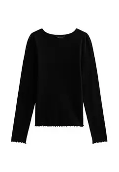 Топ с длинными рукавами CREW NECK New Look, черный