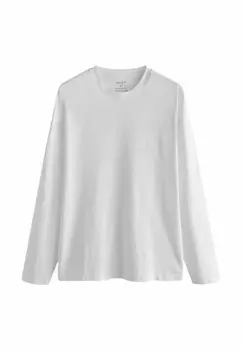 Топ с длинными рукавами CREW NECK Next, белый
