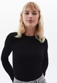 Топ с длинными рукавами CREW NECK OXXO, черный