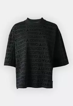 Топ с длинными рукавами CROP Carlo Colucci, черный