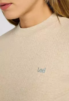 Топ с длинными рукавами CROPPED Lee, бежевый