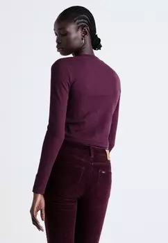 Топ с длинными рукавами CROPPED Lee, темно-красный