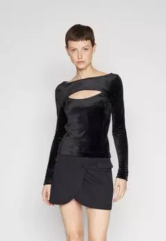 Топ с длинными рукавами CUT OUT SLIM BOAT G-Star, черный