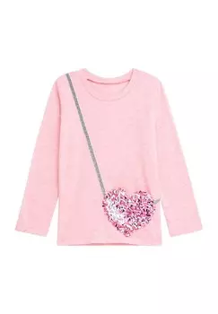 Топ с длинными рукавами DANAMADE, розовый