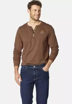 Топ с длинными рукавами DANIVECCI Babista, коричневый