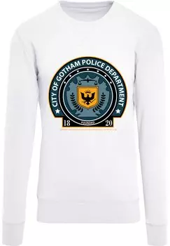 Топ с длинными рукавами DC COMIS SUPERHELDEN BATMAN GOTHAM POLICE DEPT F4NT4STIC, белый