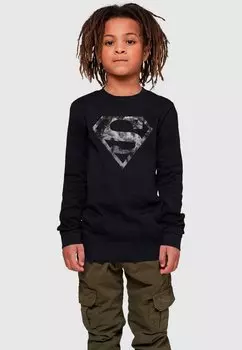 Топ с длинными рукавами DC ORIGINALS MARBLE SUPERMAN LOGO ABSOLUTE CULT, цвет black