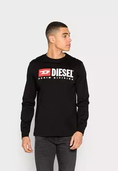 Топ с длинными рукавами Diesel, черный