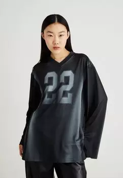 Топ с длинными рукавами DISA SPORTS V NECK LONG SLEEVE Weekday, черный