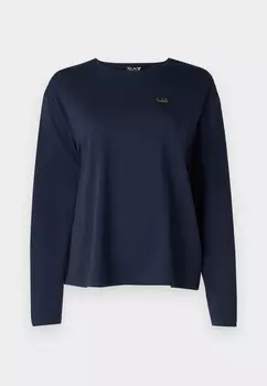 Топ с длинными рукавами EA7 Emporio Armani, темно-синий