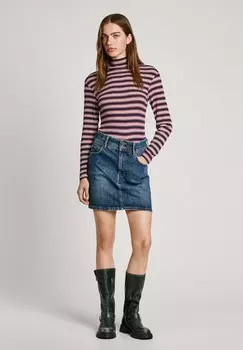 Топ с длинными рукавами EFELINA Pepe Jeans, темно-синий