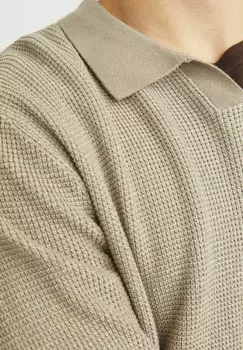 Топ с длинными рукавами EINFARBIG Jack & Jones PREMIUM, светло-коричневый