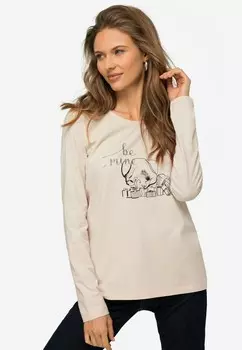 Топ с длинными рукавами EISBREN GESCHENKE RUNDHALS LAURASN, бежевый