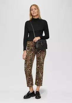 Топ с длинными рукавами ELASTISCHES MIT ROLLKRAGEN s.Oliver, черный