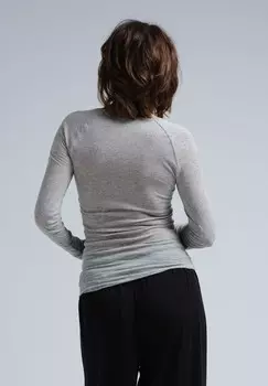 Топ с длинными рукавами ELVIRA Seamless Basic, серый