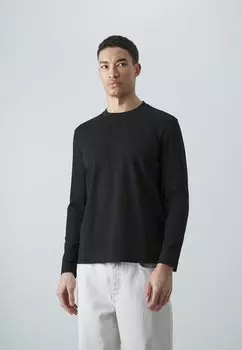 Топ с длинными рукавами Emporio Armani, черный
