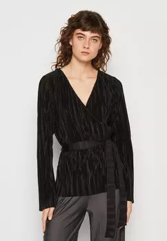 Топ с длинными рукавами Esprit, черный