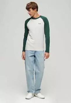 Топ с длинными рукавами ESSENTIAL BASEBALL Superdry, цвет glacier grey marl buck green marl