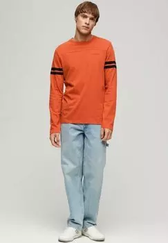 Топ с длинными рукавами ESSENTIAL LOGO QUARTERBACK Superdry, цвет americana orange marl black